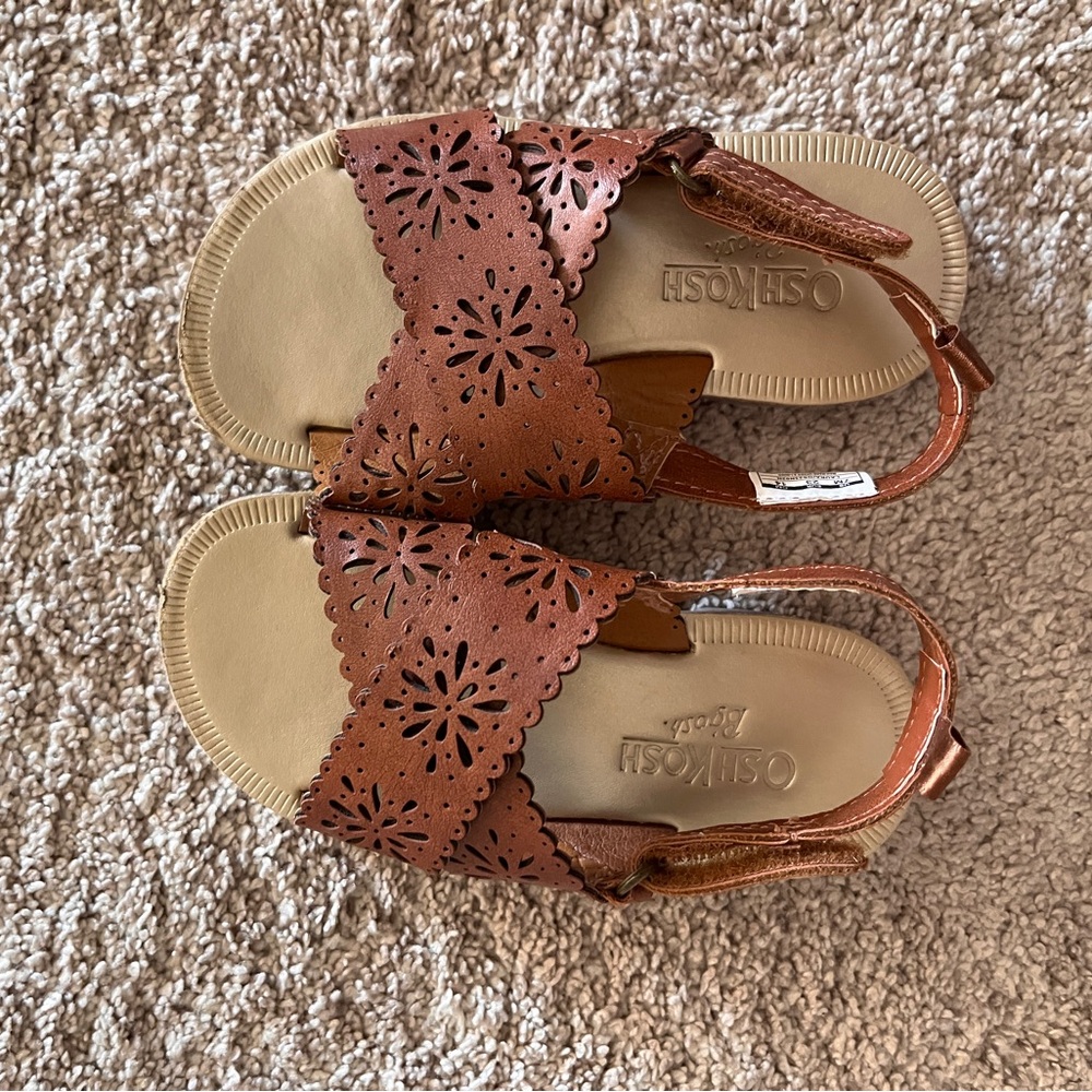 Baby oshkosh brown summer sandals